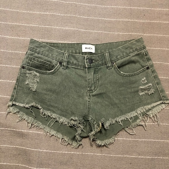 RVCA Pants - RVCA low rise jean shorts